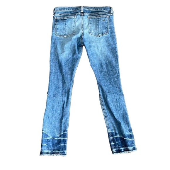 Sz28 Rag & Bone Crop Jean in Ensenada Wash, Factory Distressed in VGUC - Picture 7 of 15